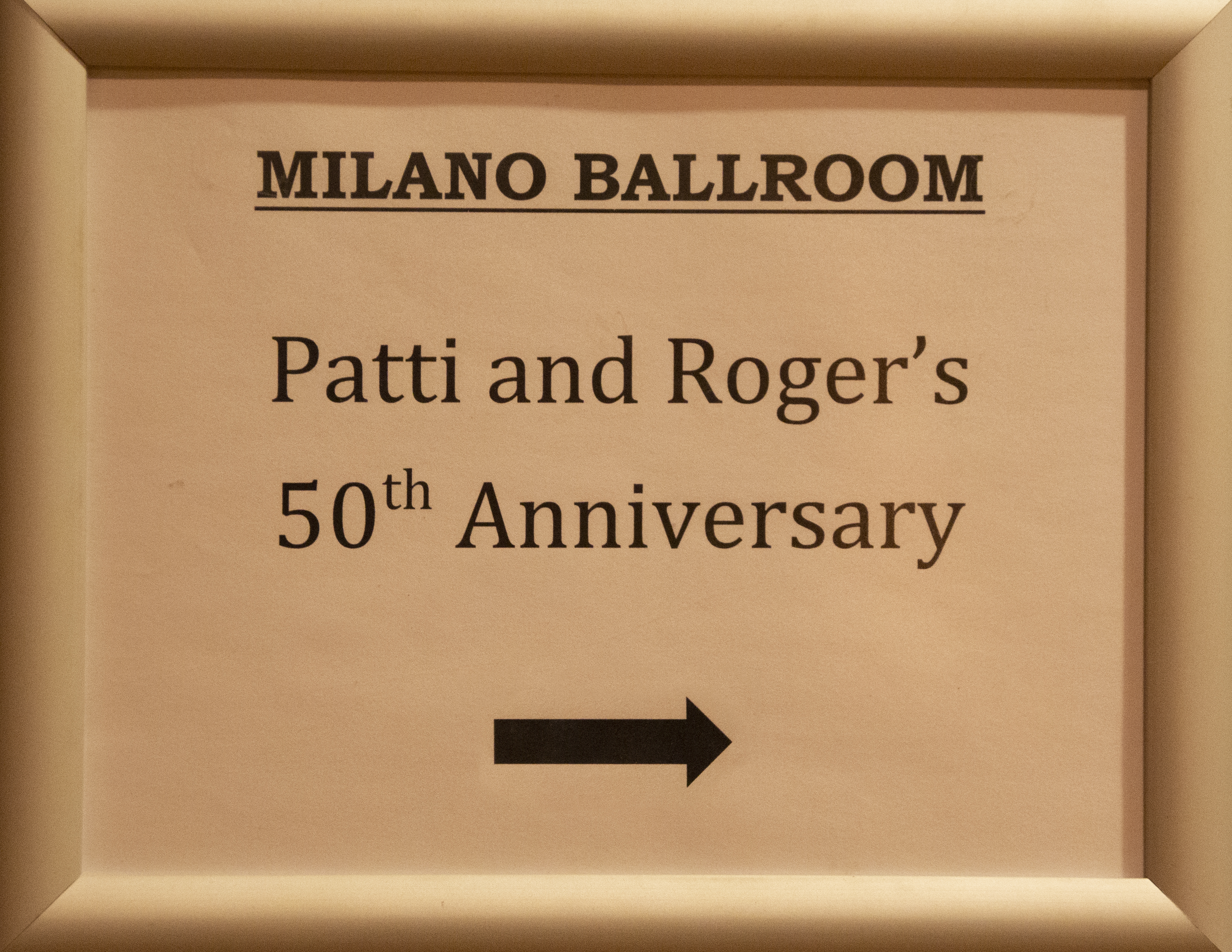 Roger and Patti Carroll's 50th Anniversary 11-29-19