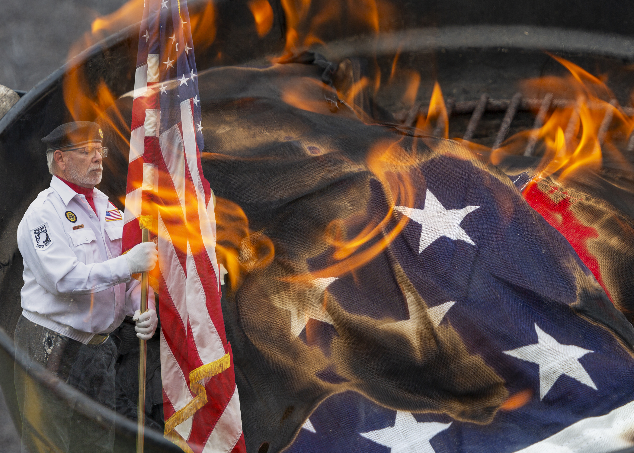 Flag Retirement Ceremony 06-14-25